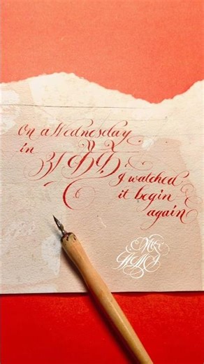Begin again lyrics, Taylor Swift, Beginner calligraphy, satisfying art, pen mistake #song #shorts