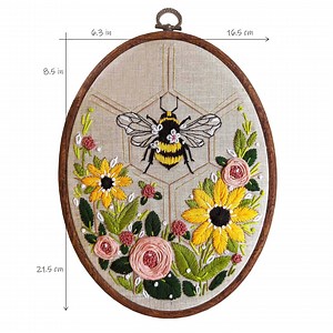 Crewel Embroidery Kit - Queen Bee, Flowers Needlepoint - DIY Craft Kit - Etsy