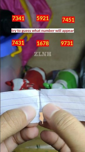 guess what number actually appears 0123456789