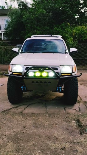 4Runner Auxbeam switch panel all the LEDs #toyota #4runner #auxbeam #led