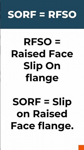 What is RFSO or SORF flange?
