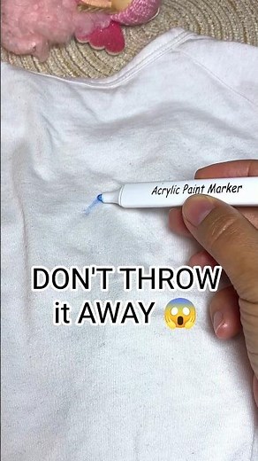HOW to REMOVE ACRYLIC MARKER from CLOTHES