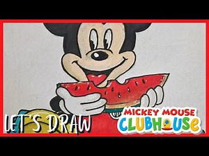 How to Draw Mickey Mouse Step by Step ✨ | Easy Tutorial for Kids & Beginners