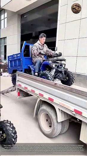Loading Heavy-Duty Tricycles Onto Flatbeds: Testing the Hydraulic Loading System on a Cargo Trike