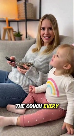 Mom Sits on the Couch and Watches TV! 👶😂📺