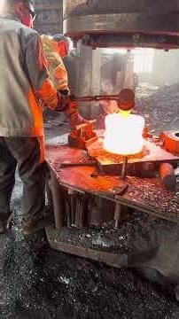 Inside the forging factory Workers Forge Rings with Power and Precision #forging #process #factory
