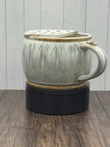 Pottery Berry Strainer, Small Pasta and Vegetable Colander, Drippy Glaze - Etsy