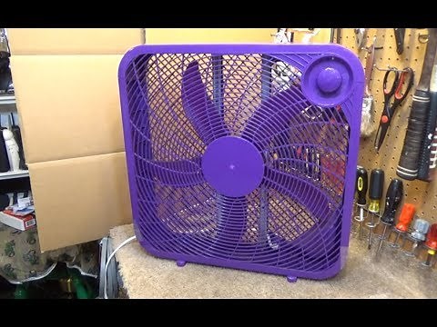 Mainstays (Midea) Plastic 20" Box Fan model FB50-16HP | Initial Checkout