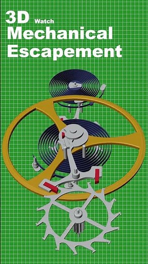 The Secret Engine of Time: Watch Escapement in Action #shorts #shortvideo #engineering #science