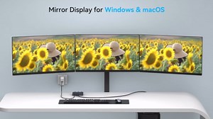 Displayport Splitter 3 Monitors Dual DP with HDMI Adapter 4K60Hz Extended Display 1 in 3 Out Displayport MST Hub for Multiple Monitors Compatible for PC, Graphics Card, Lenovo, HP and More