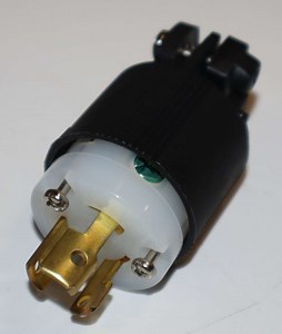 Cooper Eaton CWL515P 15A 125V 2 Pole 3 Wire H/L Locking Plug