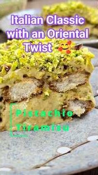Pistachio Tiramisu/Oriental Tiramisu. Incredibly Delicious. Sooo Easy to Make. #tiramisu #dessert