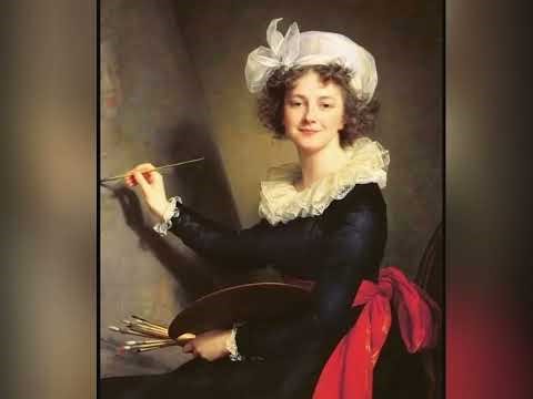 The self-portraits drewed by Élisabeth Louise Vigée Le Brun