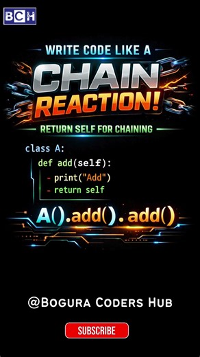 Stop Writing Messy Python — Use Method Chaining Like a Pro! ⚡ | Want cleaner, smarter Python code? 🚀