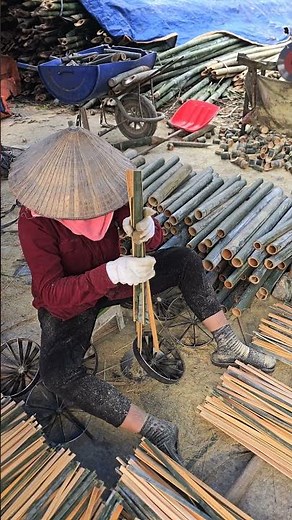 bambo toothpick factory. 78 . ##bamboo #production #toothpick #factory