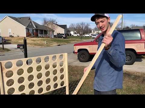 How to Build a Giant Connect 4 Game for the Backyard