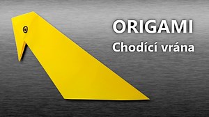 Jednoduchá origami vrána, se kterou si hravě poradí i začátečník | Origami | Stream