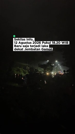 Sekilas info, 12 Agustus 2026 Pukul 18.20 WIB Baru saja terjadi laka dekat Jembatan Gamol Belum ada informasi pebih lanjut mengenai kronologi dan korban Jika ada informasi lain bisa ditambahkan di kolom komentar Stay safe riding #jlssalatiga #kecelakaanjls #lakajb #salatiga24jam #salatigainfo