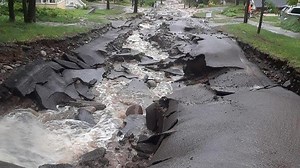 Storms wash out roads in Upper Peninsula