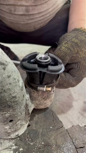 Silent Block Installation Trick! #carrepair #automobile #engineblock #mechanic