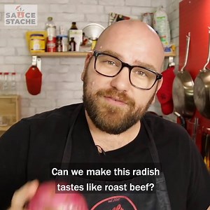 1.7K views · 37 reactions | Making ROAST "Beef" from a RADISH! | Sauce Stache | Facebook