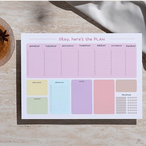 A4 Weekly Planner Pad: Habit Tracker, To-do List (PDF Downloadable Printable Notepad) - Etsy