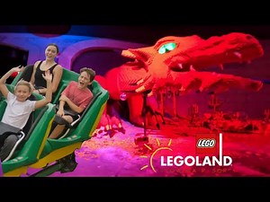 Legoland Florida DRAGON Roller Coaster | Front Row POV Dragon Roller Coaster at Legoland Florida