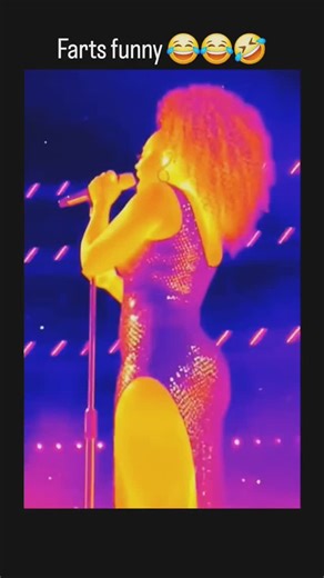 memelogist on Instagram: "The instagram reel thermal imaging video from a Beyoncé concert, capturing what appears to be the singer emitting a visible heat plume from her backside during a performance, captioned simply "Farts funny" for comedic effect. The clip, which went viral in late November 2025 on platforms like TikTok, originates from a fan using the thermal camera feature on a new iPhone model, highlighting an unintended backstage moment in her sparkling outfit and curly hairstyle. Such t