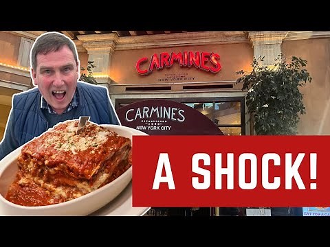 I Review AMERICA'S ITALIAN LEGENDARY RESTAURANT - CARMINE'S!
