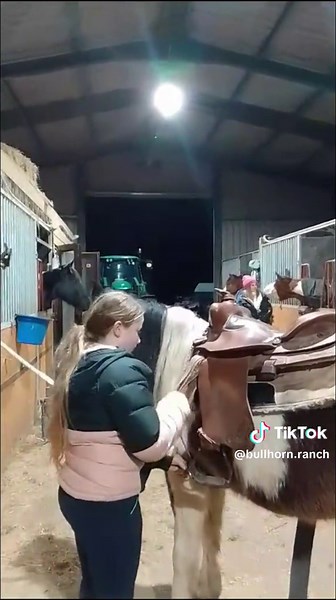 At Bullhorn Ranch we don't just teach children horse riding. We teach all the fundamentals to keep your child safe and educated around horses and constantly progressing. From saddling up, to safety knots, to horse husbandry and beyond. Check out some clips from one of our recent western pony camps with the very talented Amber, Caoilainn and Colm and of course their favourite Dizzy. This is how we do it 🤠 #Westernridingireland #progress #bullhornranch