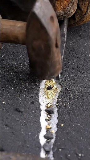 Real Gold Extraction from Basalt Rock | Full Natural Smelting Process Documentary