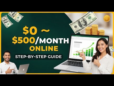 From $0 to $500/Month Online – A Beginner Friendly Step-by-Step Guide to Making Money Online
