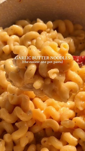 One Pot Garlic Butter Noodles Recipe