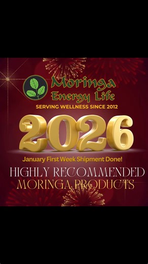 📦 NEW YEAR. NEW SHIPMENT. SAME TRUSTED BRAND. 📦 Our first shipment of January 2026 is officially out! ✨ Proudly serving customers since 2012, Moringa Energy Life Products remains a highly recommended moringa brand for natural energy and everyday wellness 🌿⚡ 🛒 Get yours today: 👉 moringaenergylife.com 👉 Available on Amazon | Walmart | eBay More than 10 years strong—and just getting started 🚀 #trustedbrand #moringaenergylife #highlyrecommendedbrand #thankyou #MORINGA #WellnessCommunity #grat
