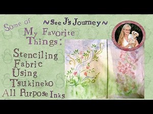 How to Stencil Fabric Using Tsukineko All Purpose Inks