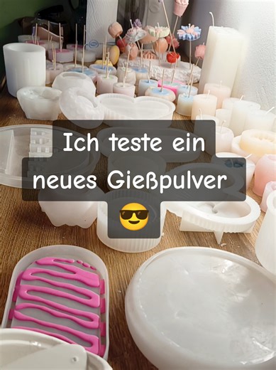 Neues ausprobieren gehört einfach dazu 🤍 Mein Gießpulver war fast leer, also durfte ein neues einziehen – und ich bin mehr als zufrieden! 💫 @venusarm #gießpulver #handgemachtedeko #testing #colourbomb #farbexplosion