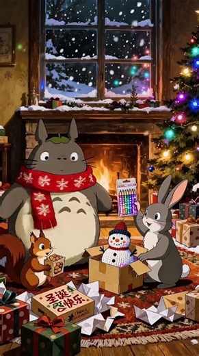 Cute Animal Christmas Party 🎄🎁 | Singing, Gifts & Sweet Magic 🐾✨ #christmas #funny #motivation