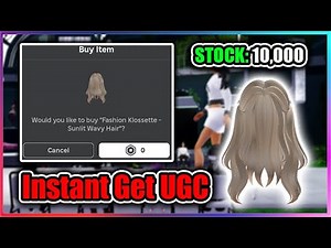[UGC LIMITED] FASHION KLOSSETTE Script - Instant Get Sunlit Wavy Hair