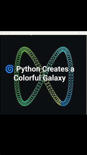 🌌 Amazing Galaxy Orbit Animation Using Python 🤯 #coding #python #viral