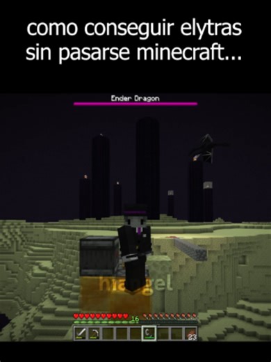 como conseguir elytras sin pasarse minecraft... #minecraft #minecraftmemes #minecraftbuilds #fyp