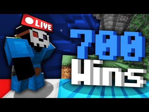 STREAMING UNTIL 700 WINS! (live) hypixel bridge duels