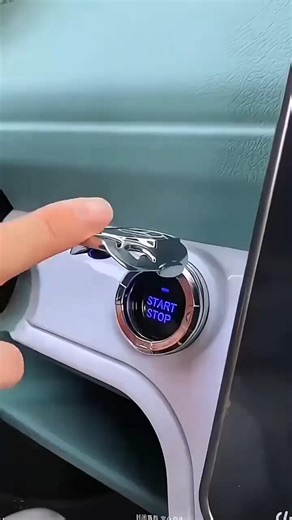 Car keyless start crystal protective cover decorative sticker, car interior modification decorative