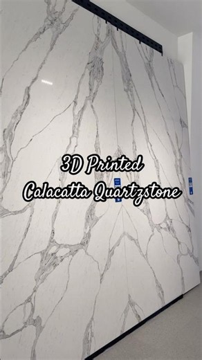 White Calacatta Quartz Countertop with Mitered Waterfall Edge Alignment