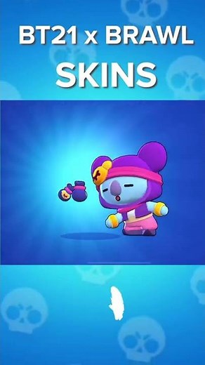 BT21 x Brawl Skins | All BTS x Brawl Stars Collaboration Skin Unlocks | #shorts