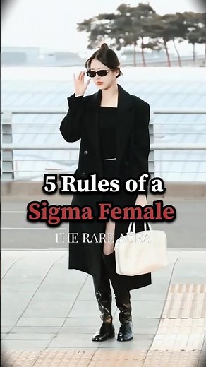 5 Absolute Rules of a Sigma Female (Are You One?) 🖤🔥 #TheRareAura #shorts
