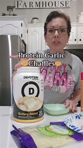 Super simple savory chaffles with Buttery Blend protein by @🌸April🌸 #proteinrecipes #proteinwaffles #chafflesrecipe #healthyrecipes #macros #healthylifestyle