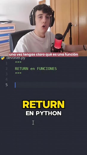 funciones en Python! Parte 3 - el return . . . #python #programacion #java #javascript