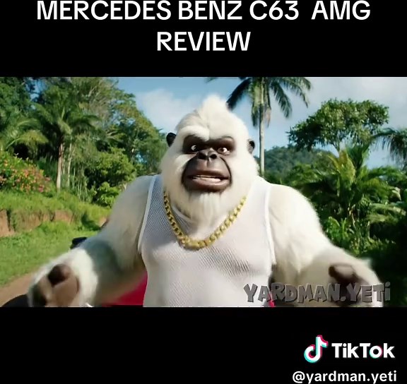 BIG BOI BENZ REVIEW 🔥 #yardmanyeti #yeti #bigfoot #jamaican #trevorandakeem #review #c63 #veo3 #fyp