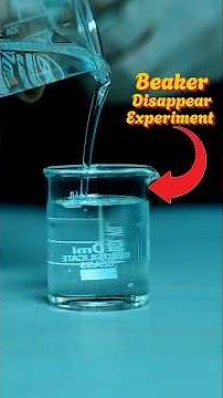 Mind-Blowing Beaker Disappeared Experiment! 🔬✨ | Magic Chemistry Trick #experiment