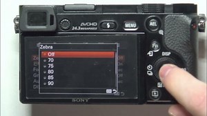 How To Enable & Disable Zebra On Sony A6000